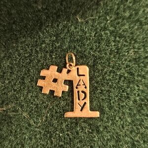 14k Gold #1 Lady Pendant